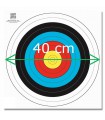40 cm - Blason FITA/WA