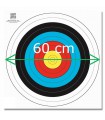 60 cm (+100) - Blason FITA/WA